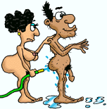 il se lave